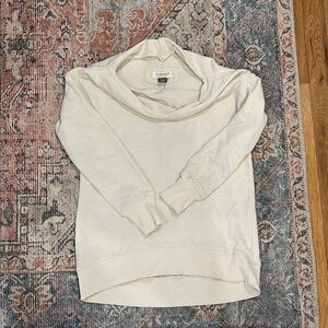 Anthropologie Pilcro and the Letterpress Donna boatneck tunic in cream size XS